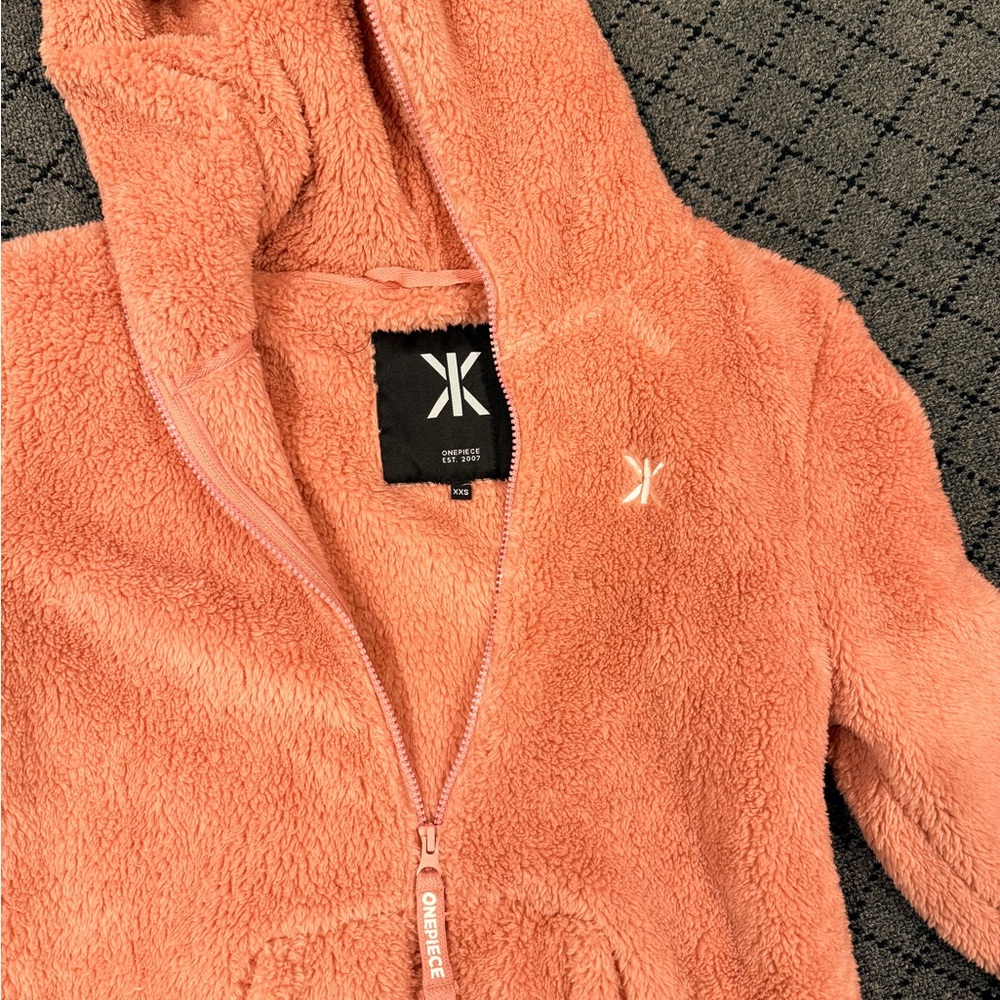 Onepiece.com Cozy pink Hooded Onesie - Picture 5 of 6